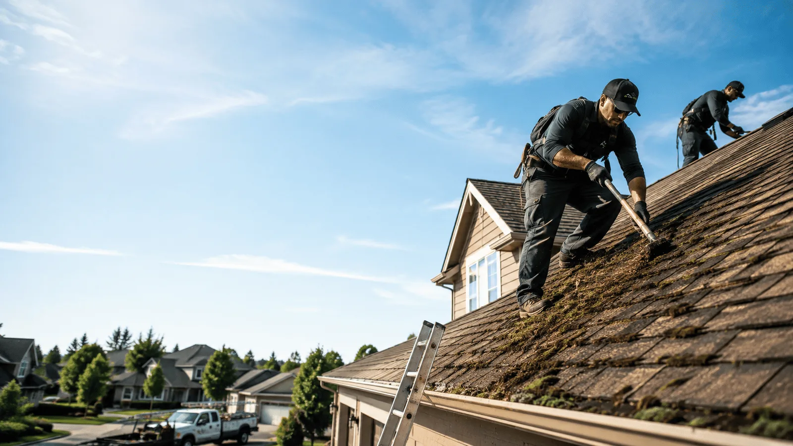 Roof Moss Removal in Lyndon, IL near me